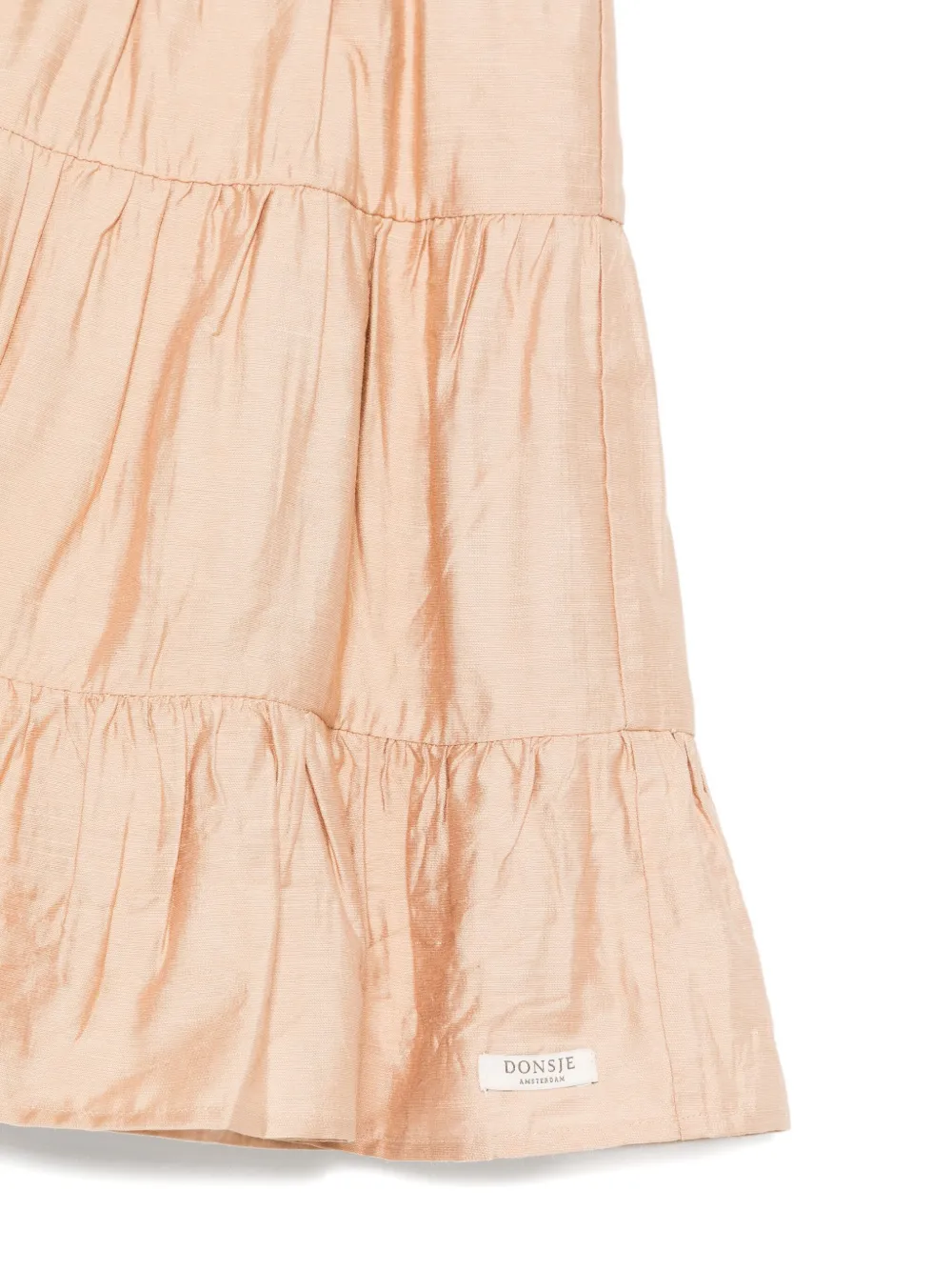 Donsje tiered ruffle skirt Beige