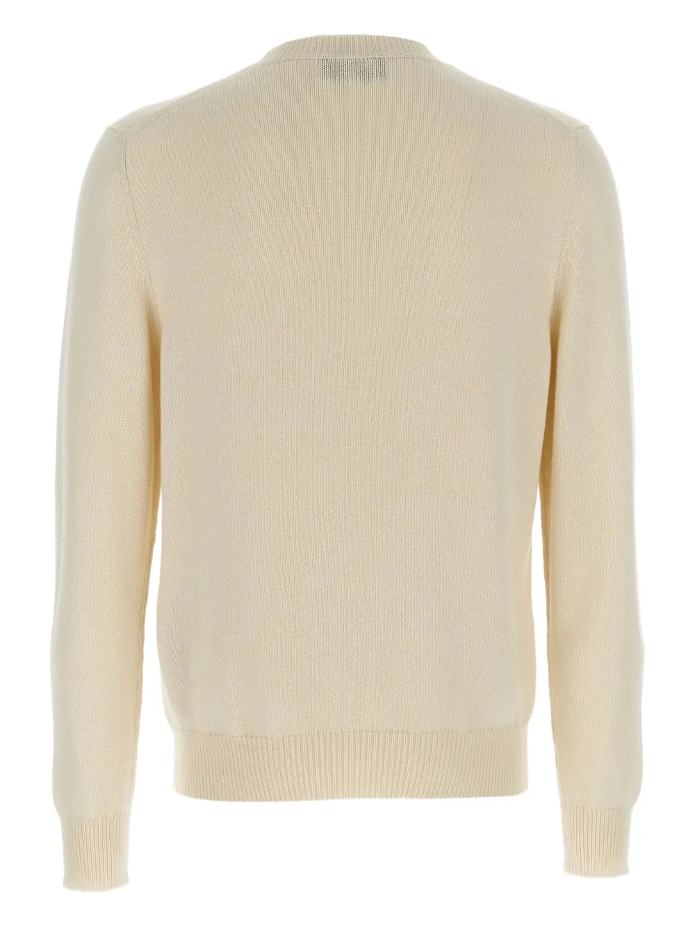 Gucci logo-embroidered wool sweater Beige