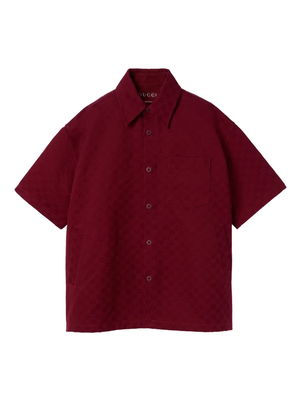 Gucci monogram short-sleeve shirt Rood