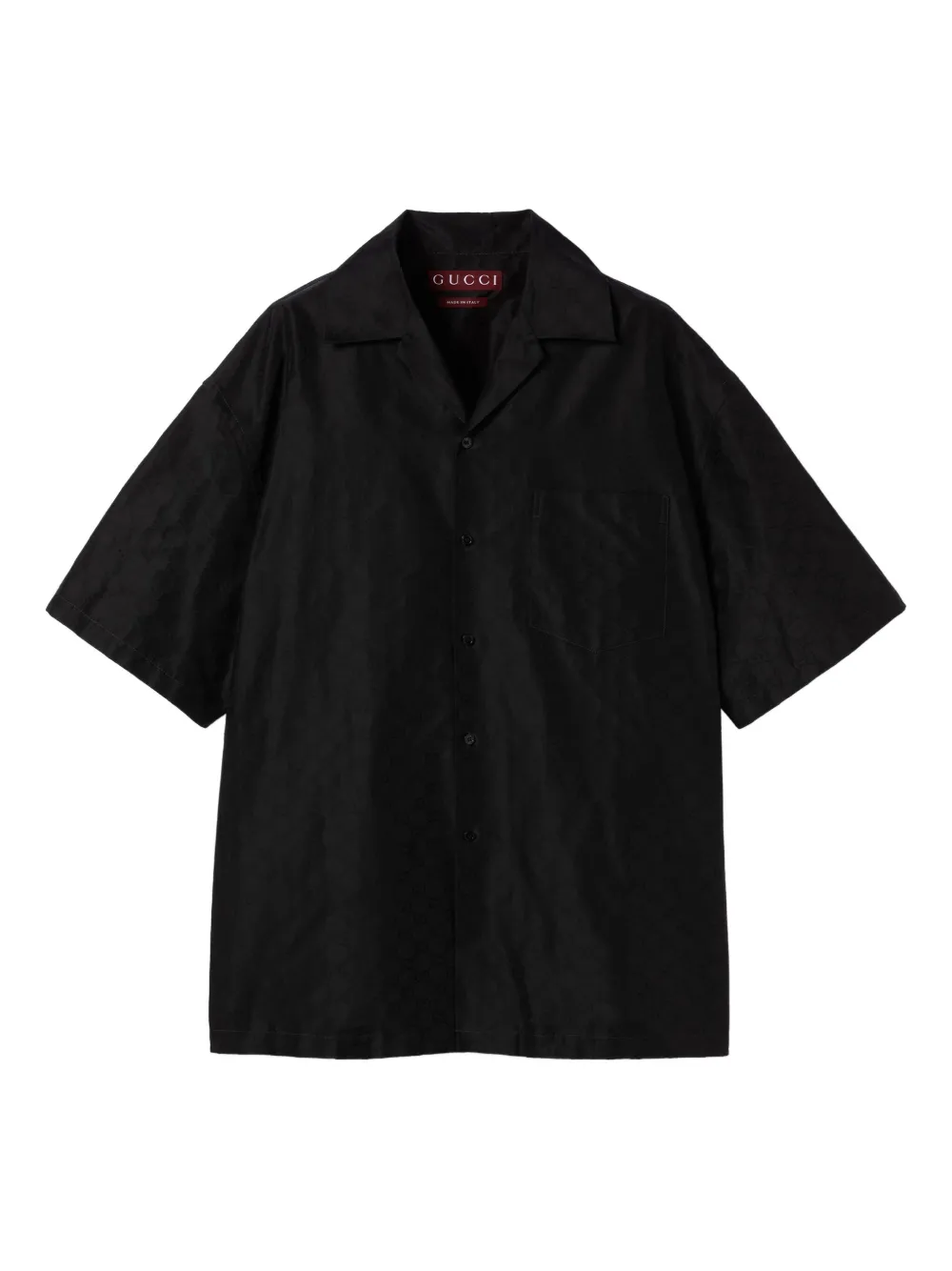 Gucci GG faille short-sleeve shirt Zwart