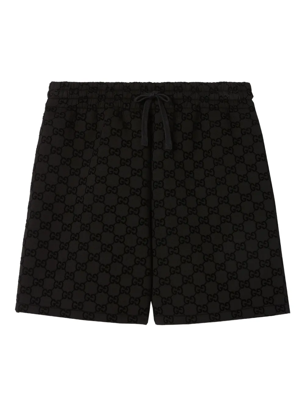 Gucci monogram velvet shorts Zwart