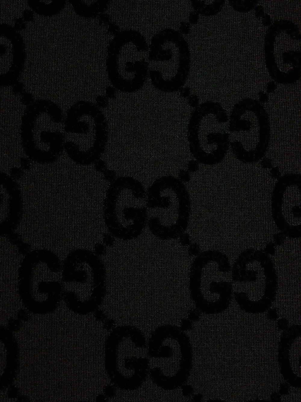 Gucci monogram velvet shorts Zwart