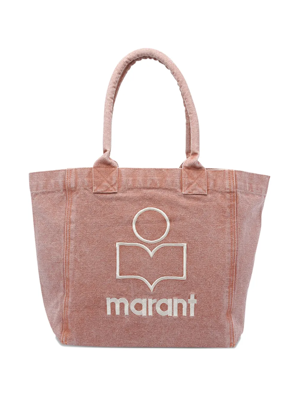 ISABEL MARANT Yenky logo-embroidered tote bag Roze