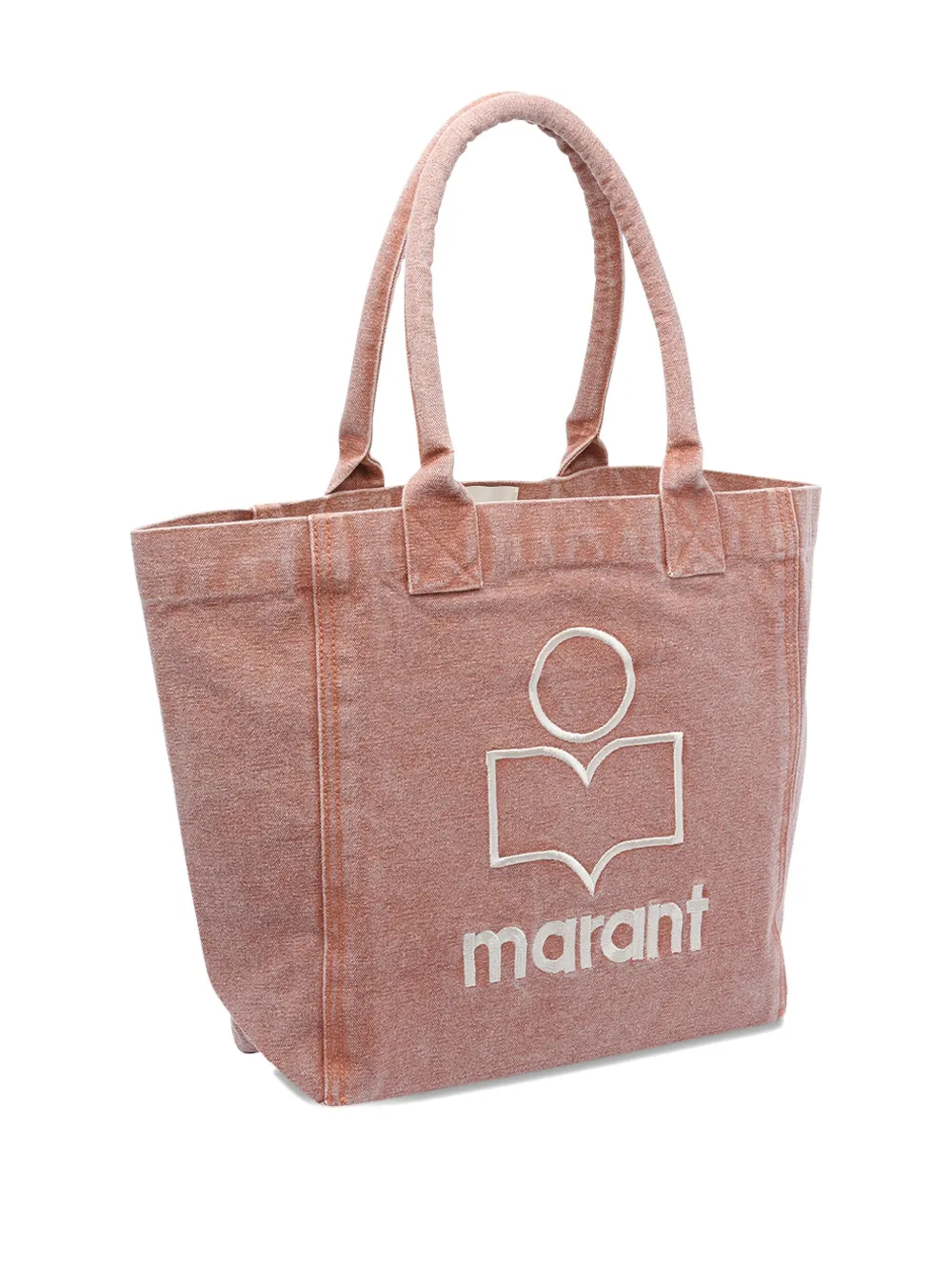 ISABEL MARANT Yenky logo-embroidered tote bag Roze