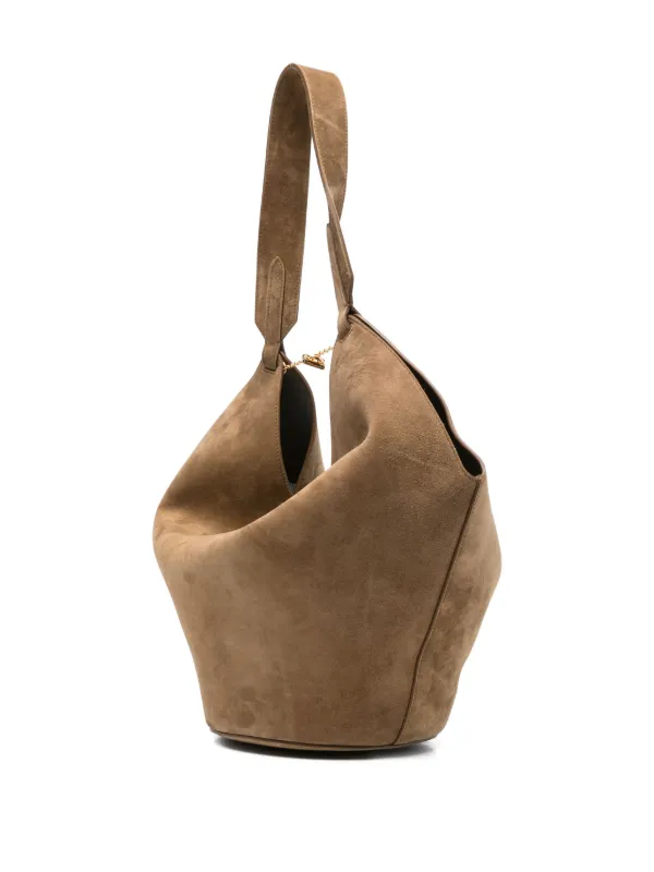 Khaite カイト Lotus ロータス スエード トートバッグ KHAITE Lotus スエード ショルダーバッグ S | ブラウン | FARFETCH JP