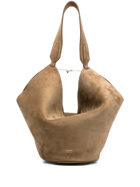 KHAITE bolso de hombro de ante