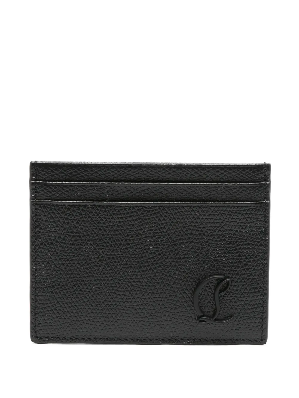 Christian Louboutin logo-embossed leather cardholder | Black | Image 1