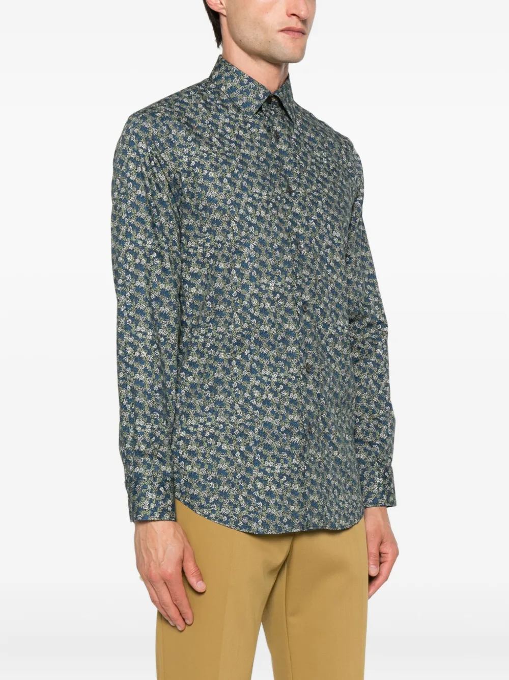 Paul Smith Overhemd met bloemenprint Blauw