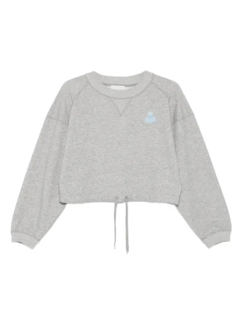 MARANT ÉTOILE drawstring cropped sweatshirt