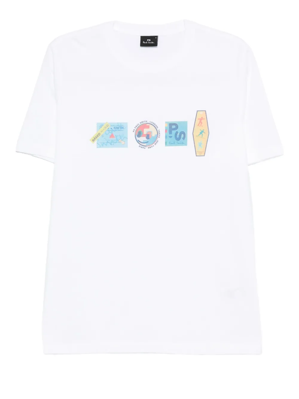 PS Paul Smith T-shirt met grafische print Wit