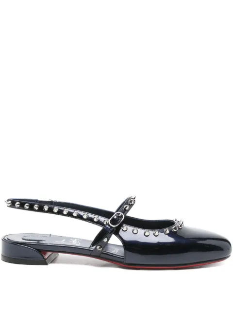 Christian Louboutin Sweet Janispikes studded slingback flats