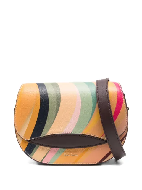 Paul Smith Dusky swirl-pattern leather cross body bag