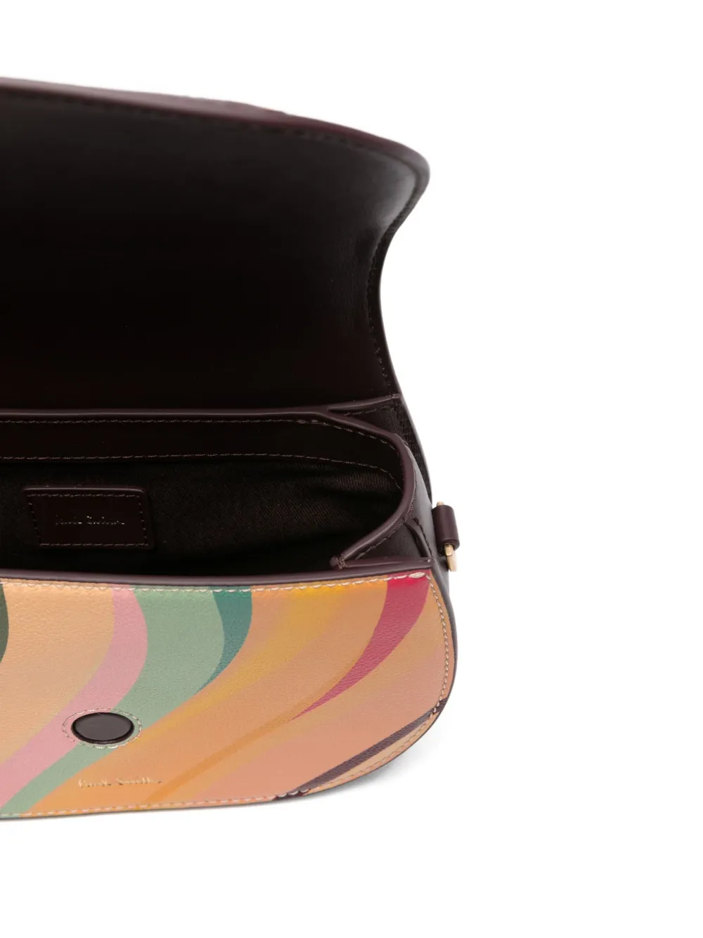 Paul Smith Dusky leren crossbodytas met gedraaid patroon Bruin