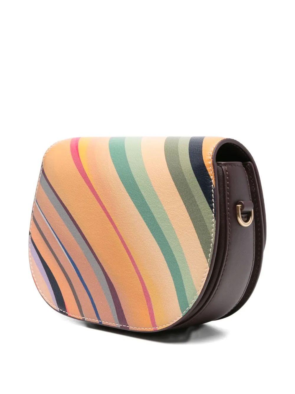 Paul Smith Dusky leren crossbodytas met gedraaid patroon Bruin