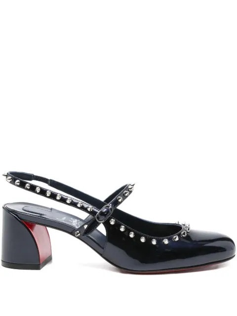 Christian Louboutin 55mm Janispikes studded slingback pumps