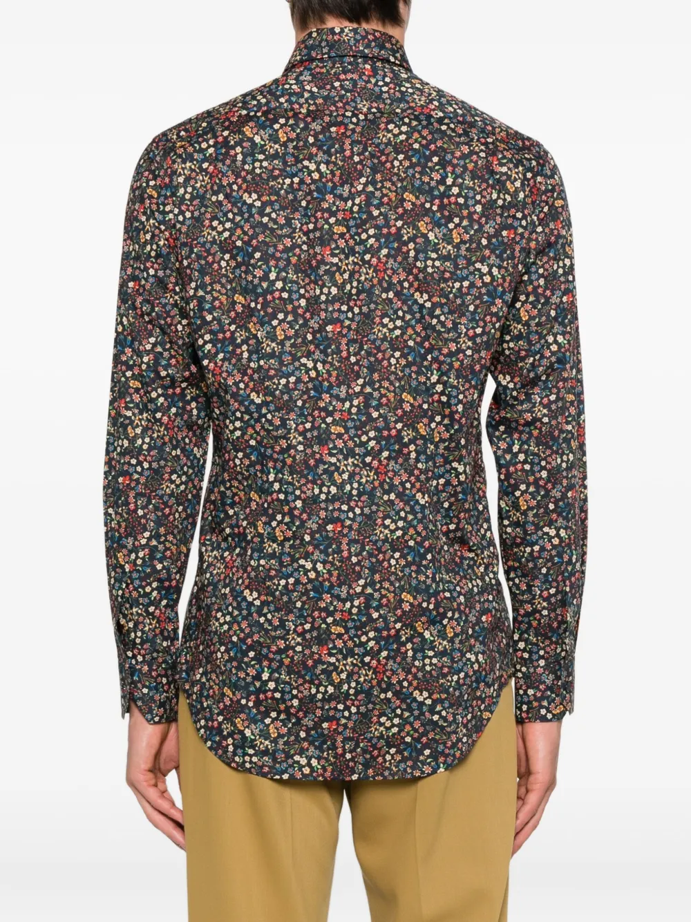 Paul Smith Overhemd met bloemenprint Zwart