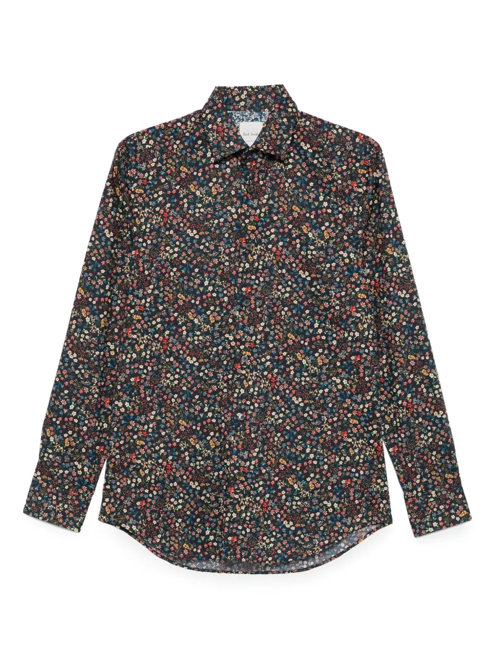 Paul Smith Overhemd met bloemenprint Zwart