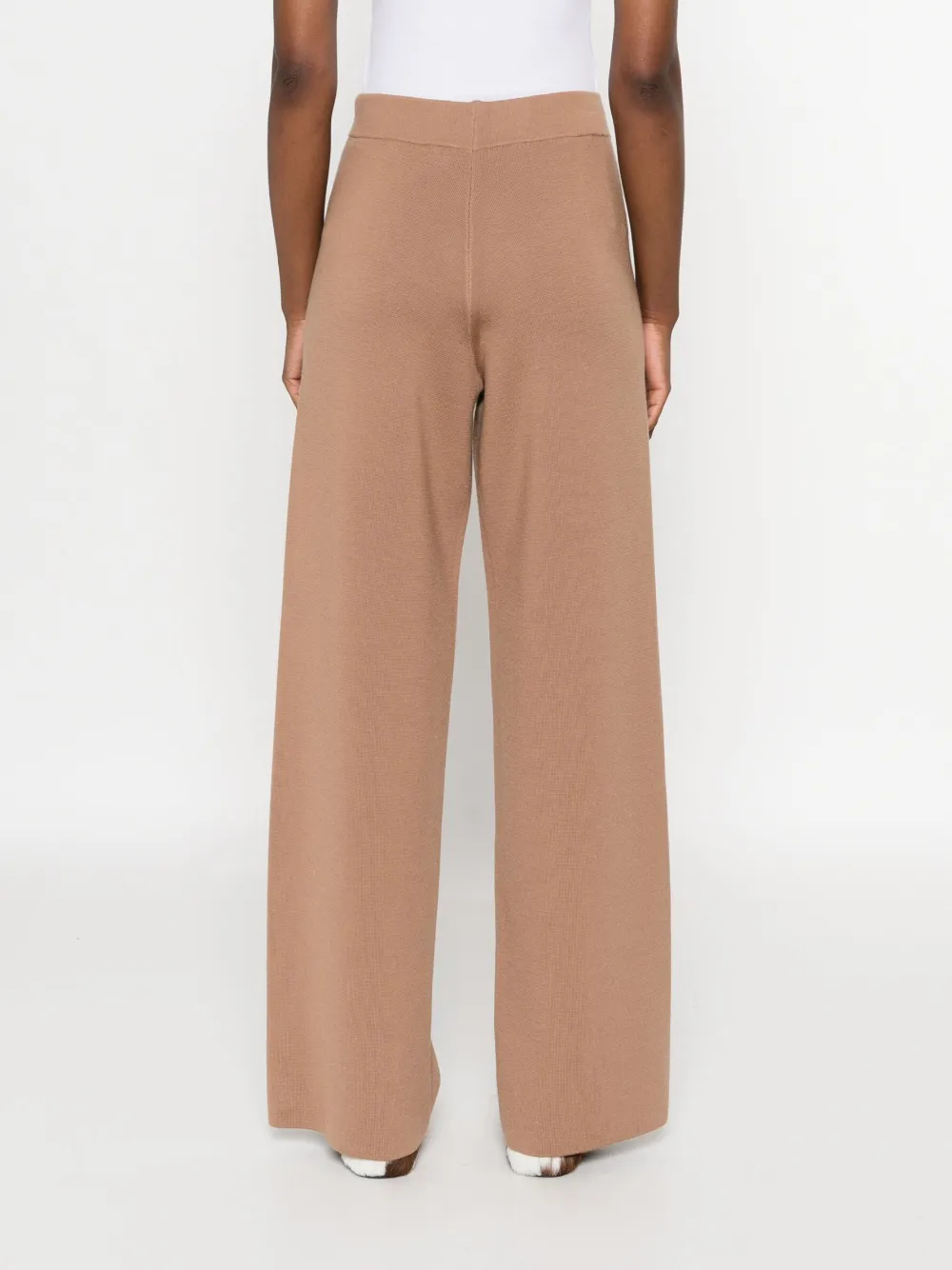 Fabiana Filippi High waist wollen broek Bruin