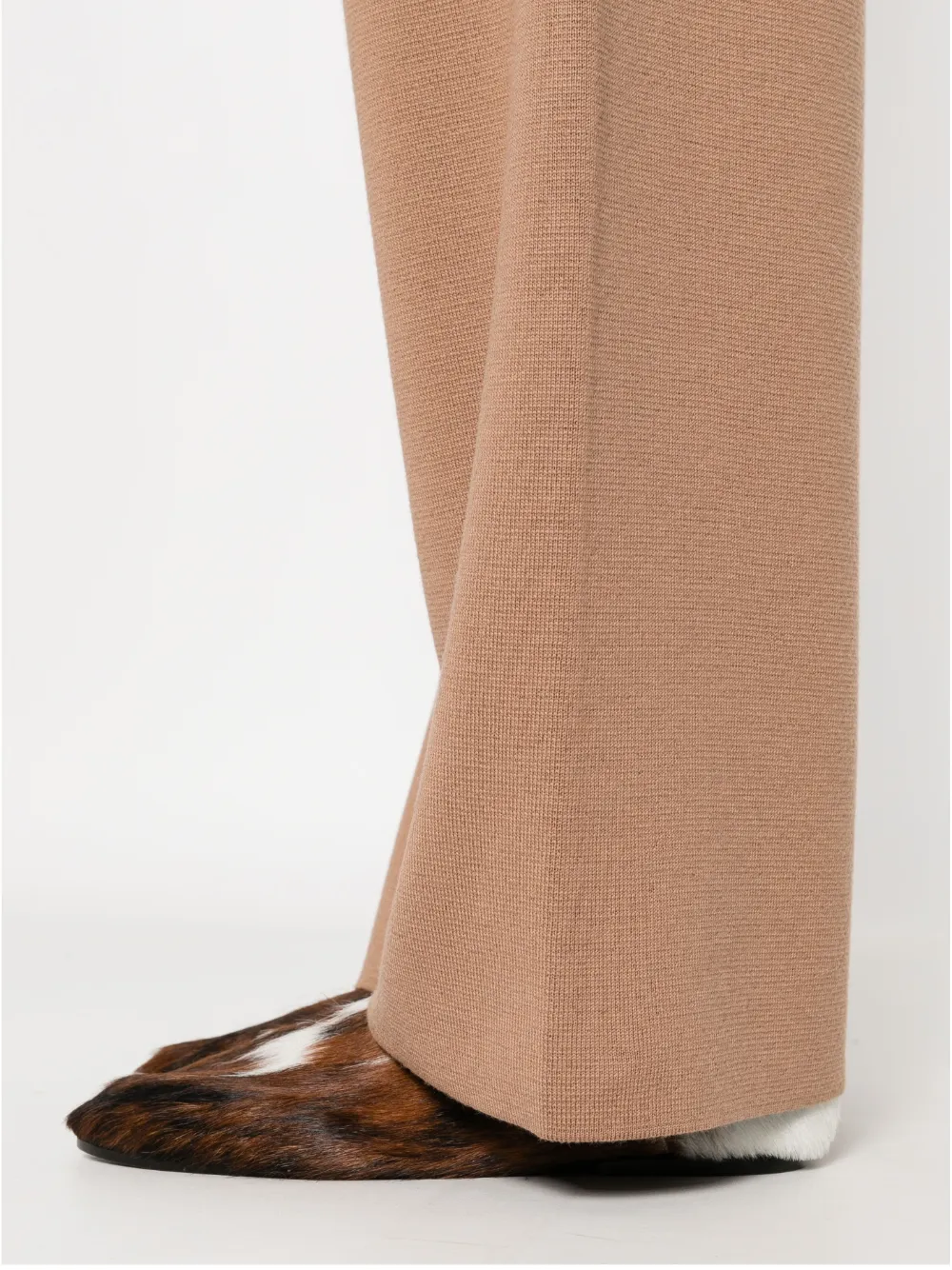Fabiana Filippi High waist wollen broek Bruin