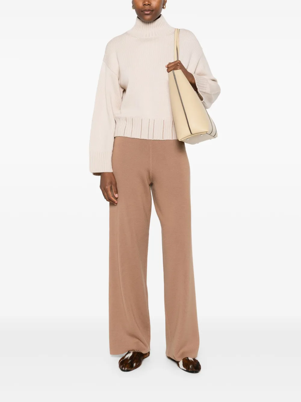 Fabiana Filippi high-waisted wool trousers | Straight-Leg Pants | Image 2