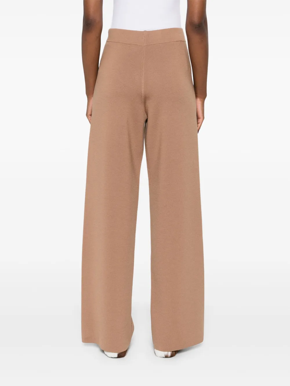 High-Waisted Wool Trousers