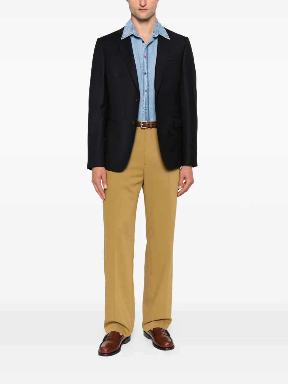 PS Paul Smith Denim overhemd Blauw