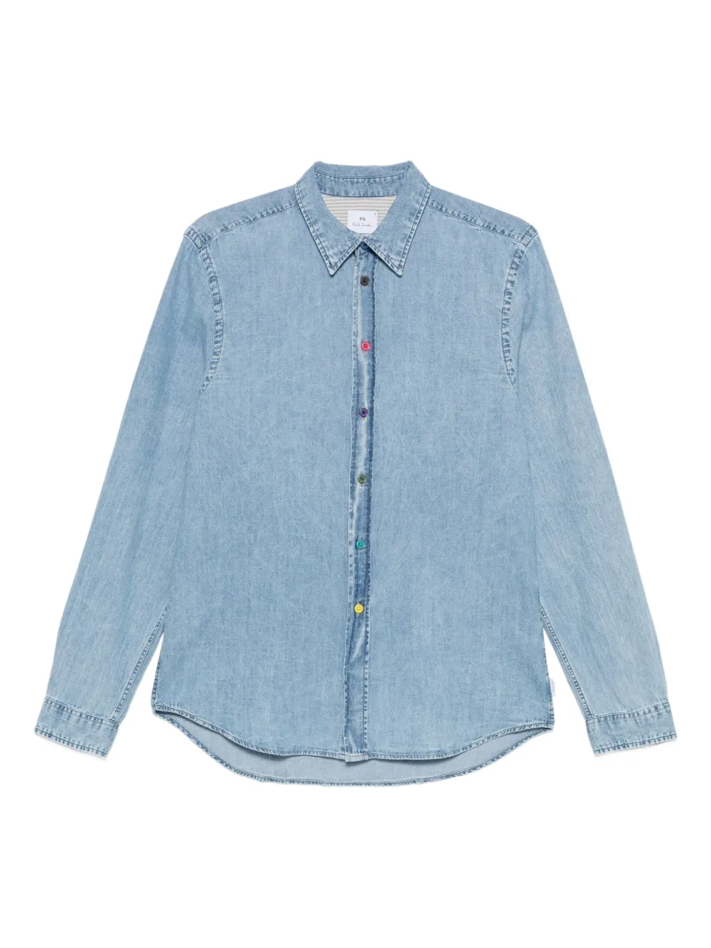 PS Paul Smith Denim overhemd Blauw