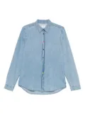 PS Paul Smith press-stud denim shirt - Blue