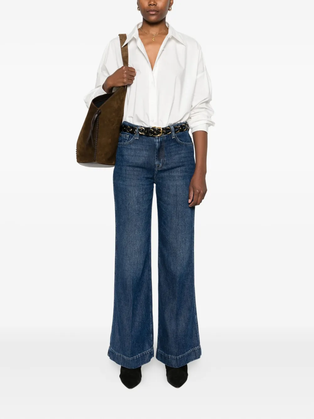 Seven logo-patch jeans | Straight-Leg Jeans | Image 2
