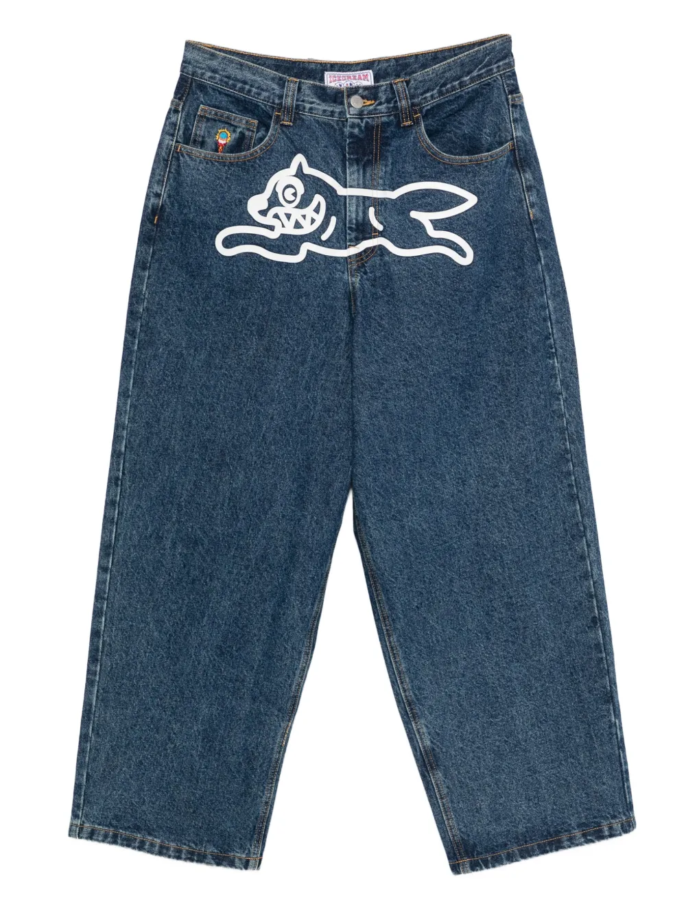 ICECREAM dog-motif jeans | Blue | Image 1