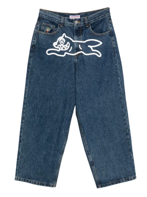 ICECREAM dog-motif jeans
