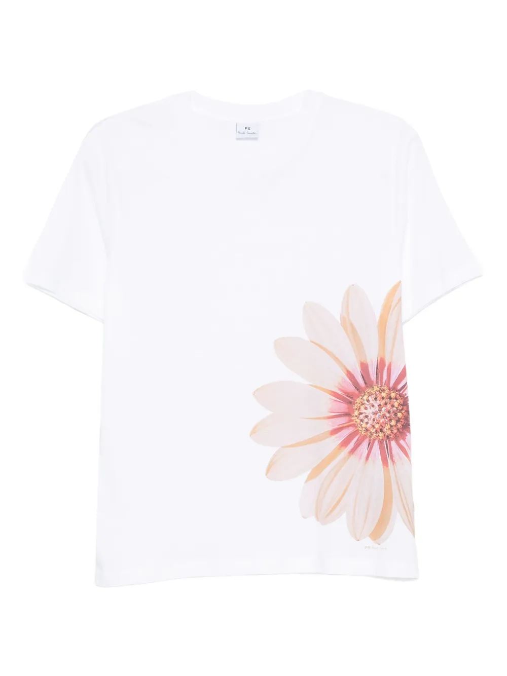 PS Paul Smith T-shirt met bloemenprint Wit
