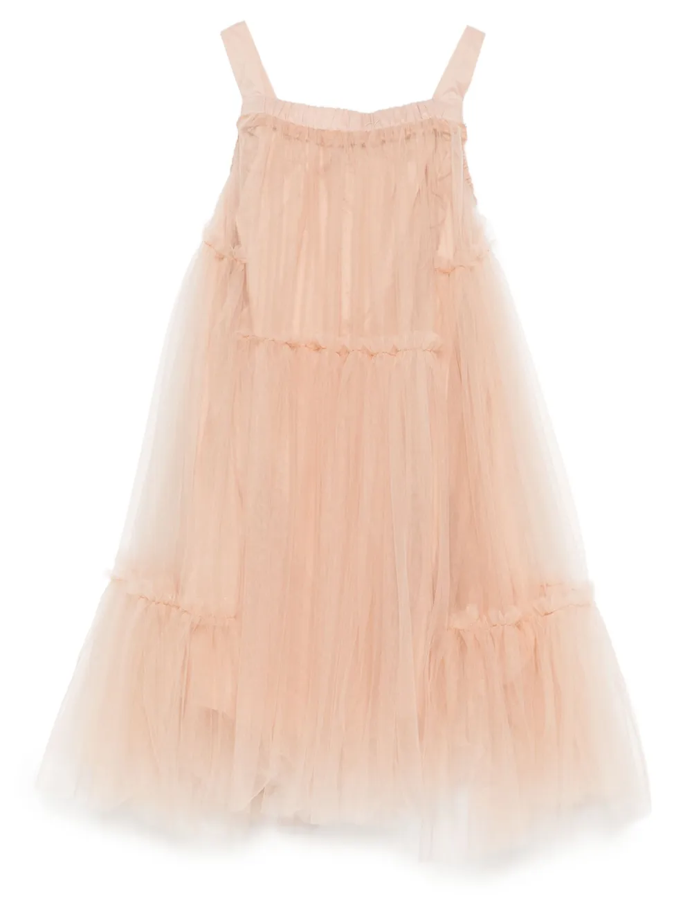 Donsje layered tulle dress Beige
