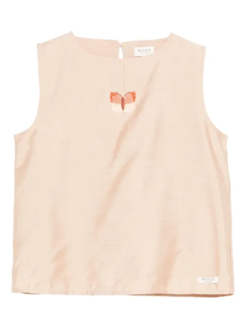 Donsje butterfly-embellished top
