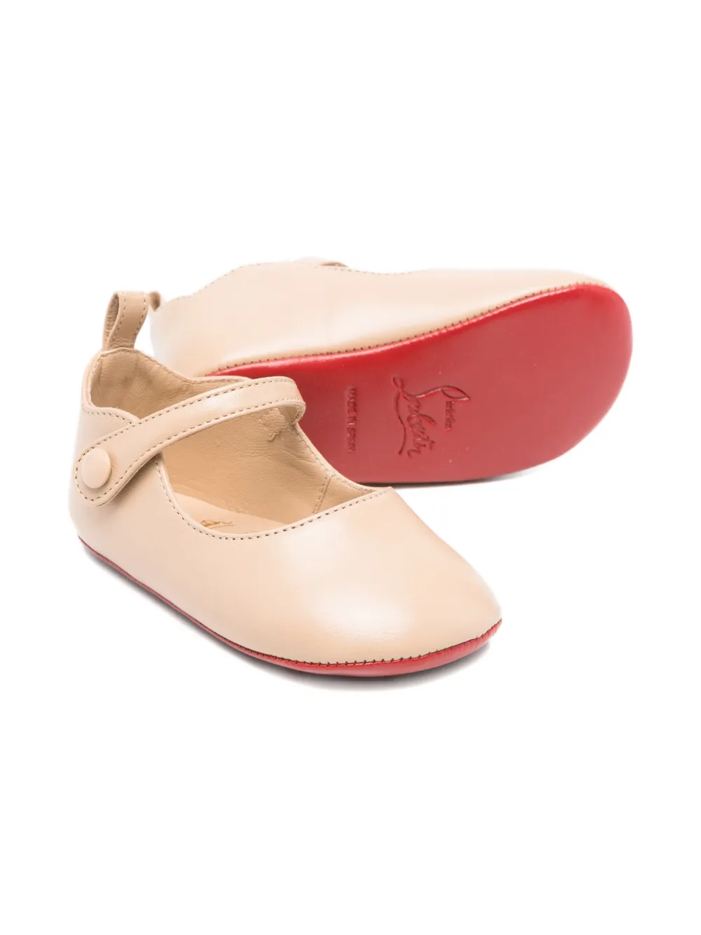 Christian Louboutin Kids leather Mary Jane ballerinas | Image 2