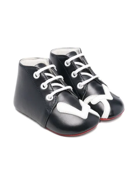 Christian Louboutin Kids zapatos de piel con cordones