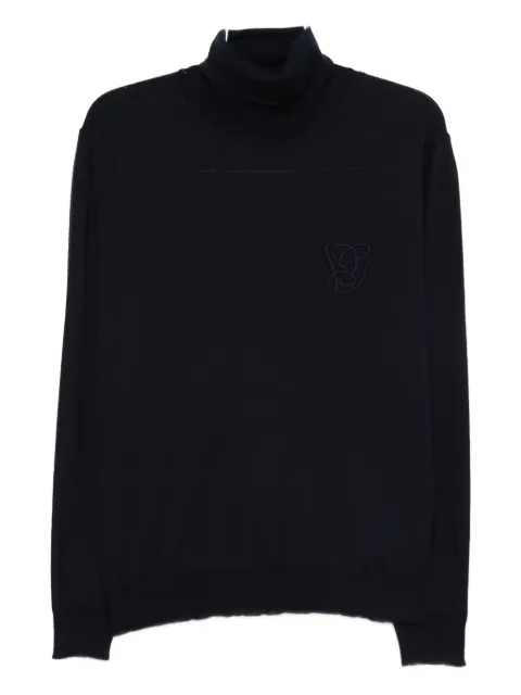 Valentino Garavani logo-embroidery turtleneck sweater