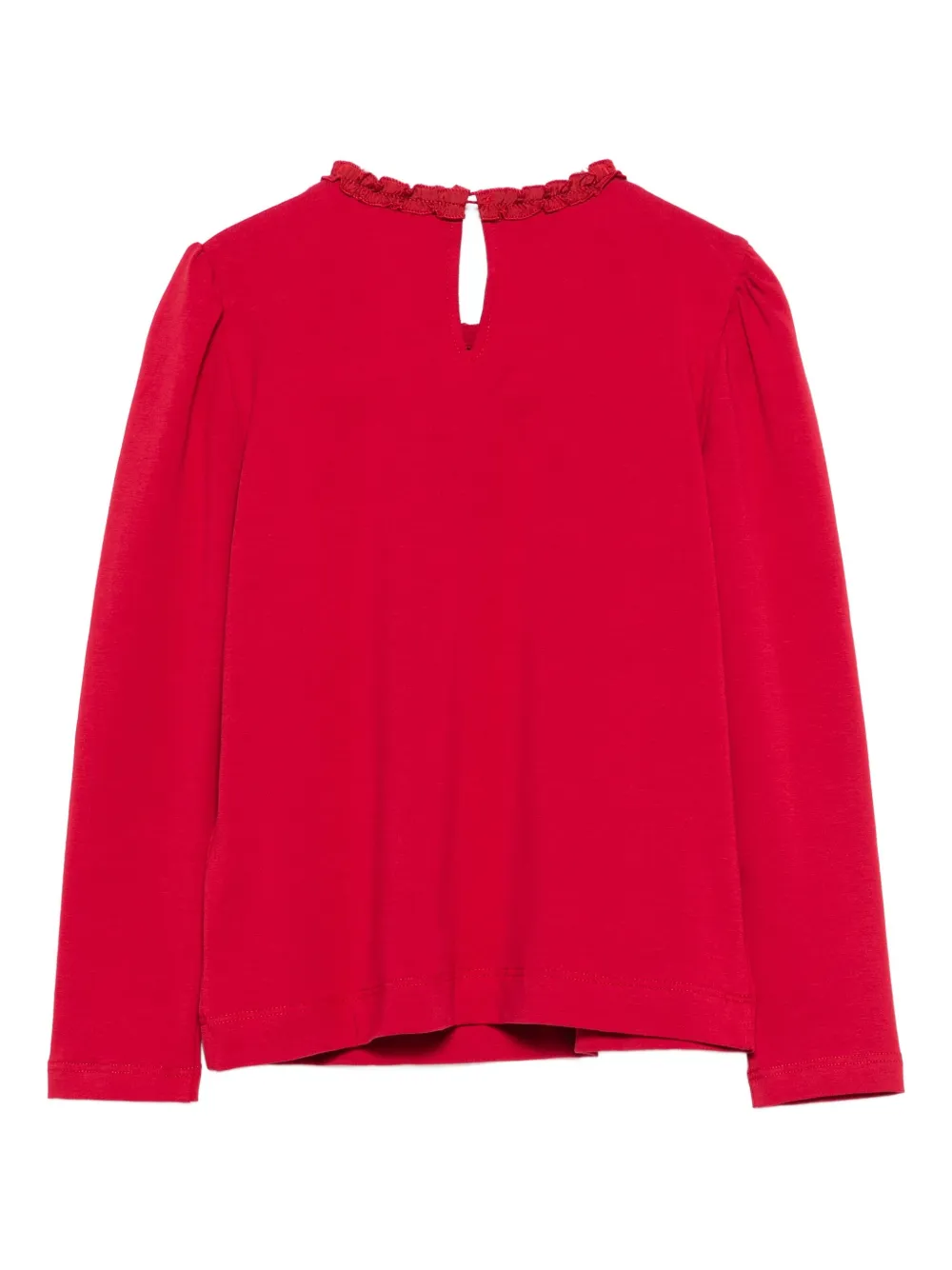 Monnalisa heart-detail ruffled top | Girls Blouses | Image 2