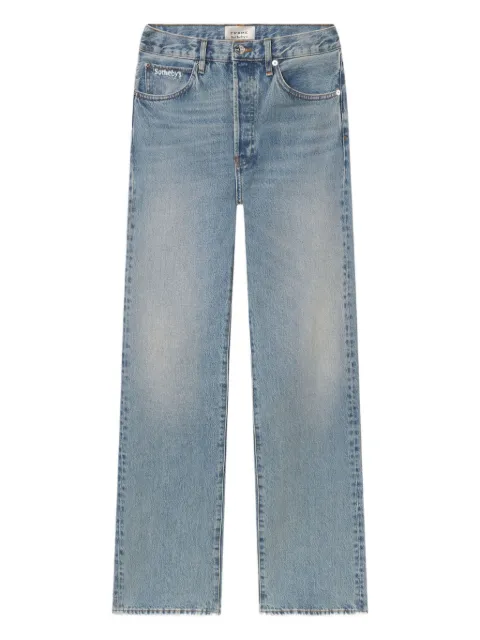 FRAME x Sotheby's frayed jeans