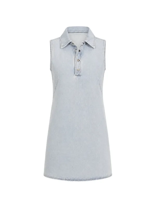 frame denim mini dress FRAME The Form Denim Mini Dress - Women - Dark Denim Dresses