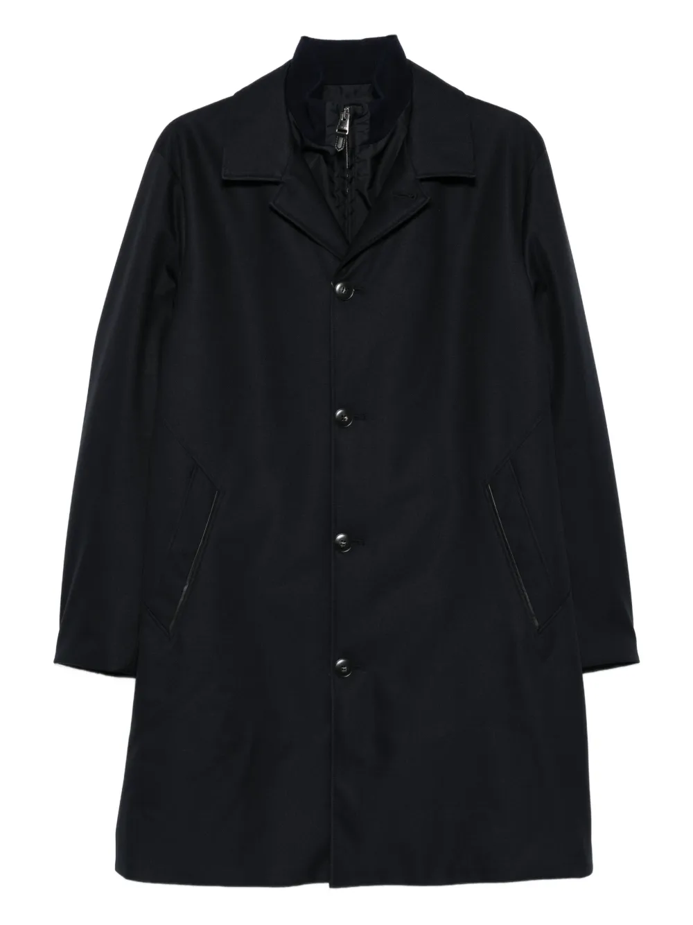 Canali single-breasted coat | Blue | Image 1