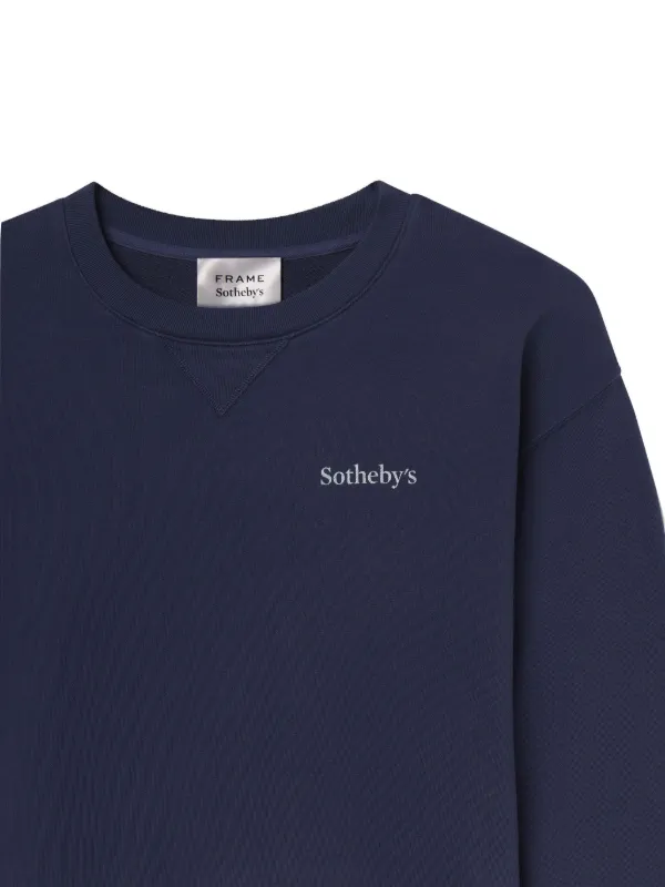 FRAME x Sotheby's Logo Sweatshirt | Blue | FARFETCH