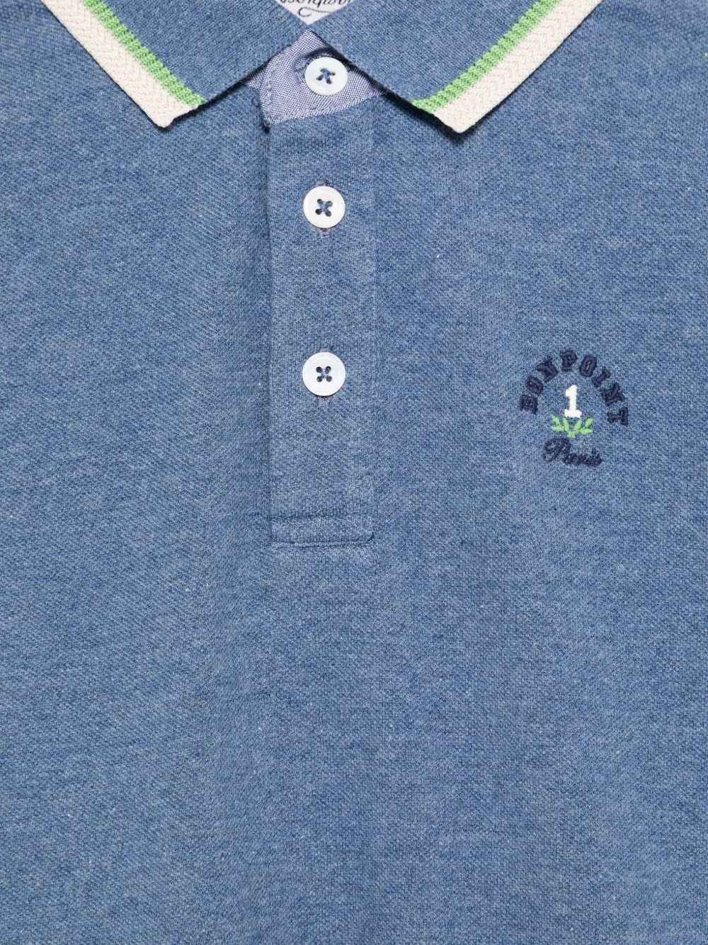 Bonpoint Poloshirt met lange mouwen Blauw