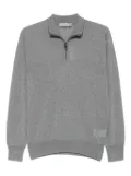 Canali half-zip wool sweater - Grey