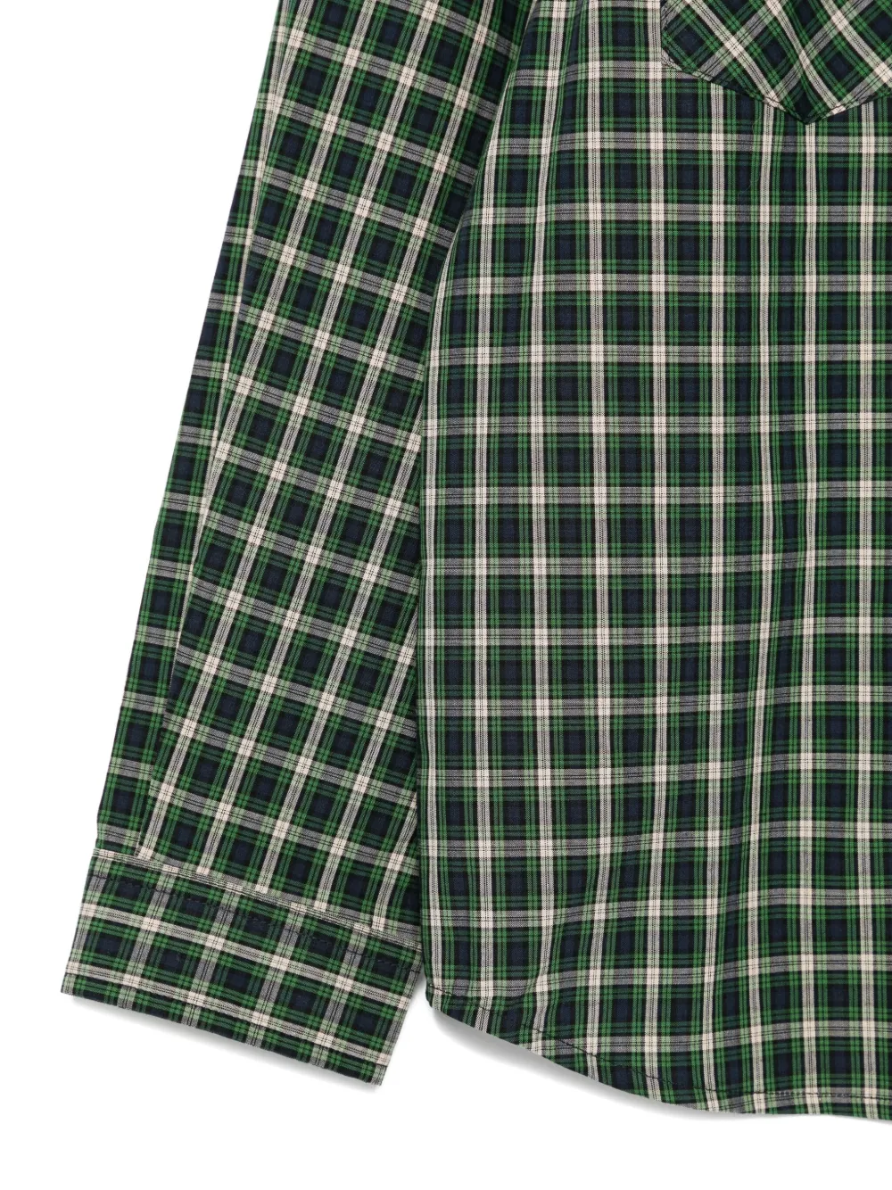 Bonpoint Geruit shirt met zak Groen