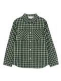 Bonpoint checked pocket shirt - Green