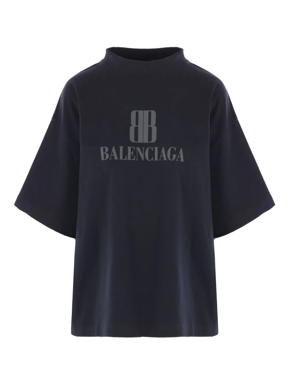 Balenciaga T-shirt met logoprint Zwart
