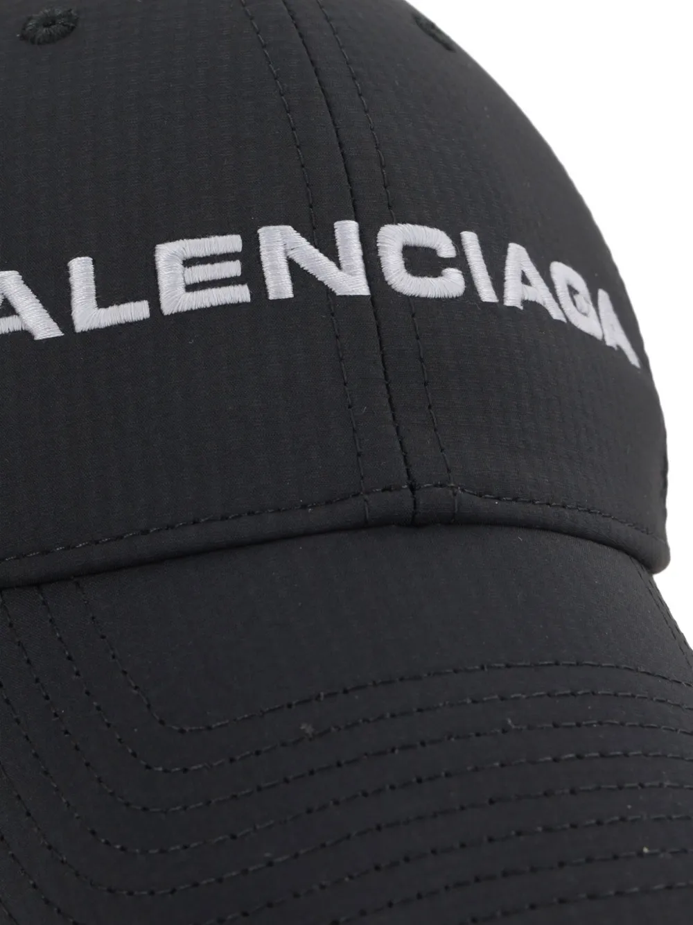 Balenciaga Honkbalpet met geborduurd logo Zwart