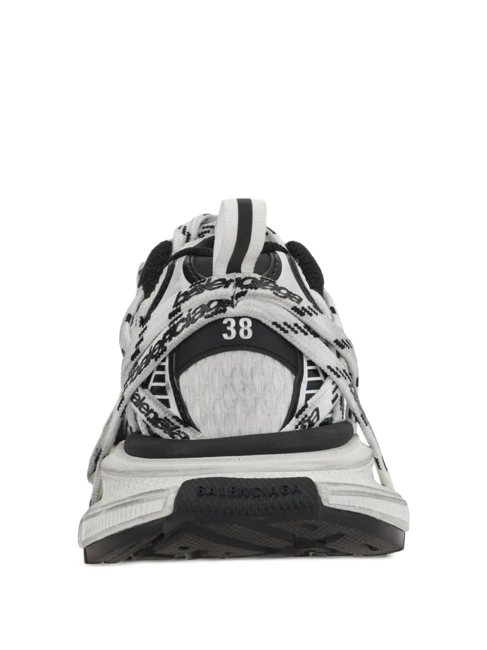 Balenciaga lace-up logo sneakers White