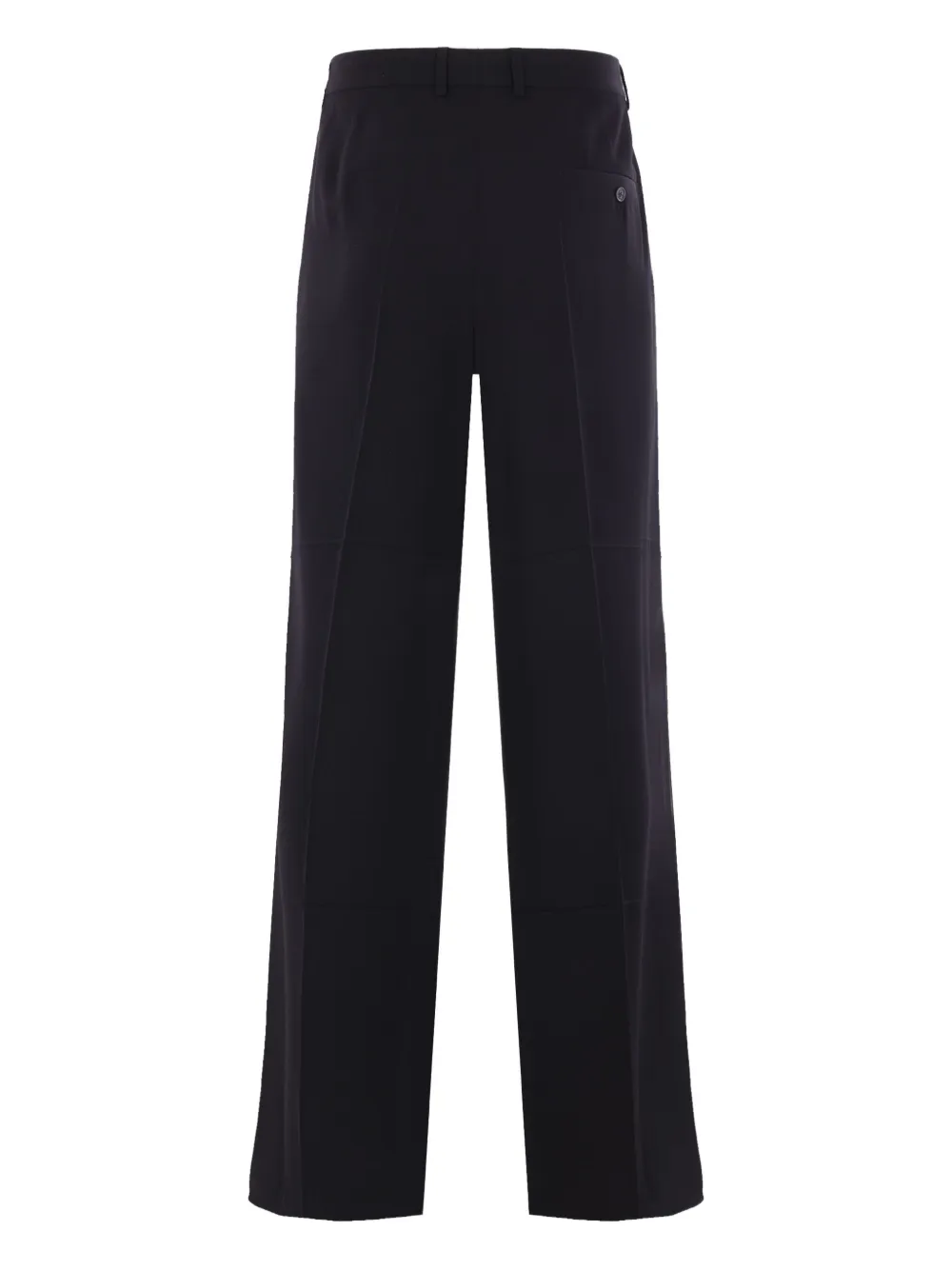 Balenciaga pressed-crease twill trousers Zwart